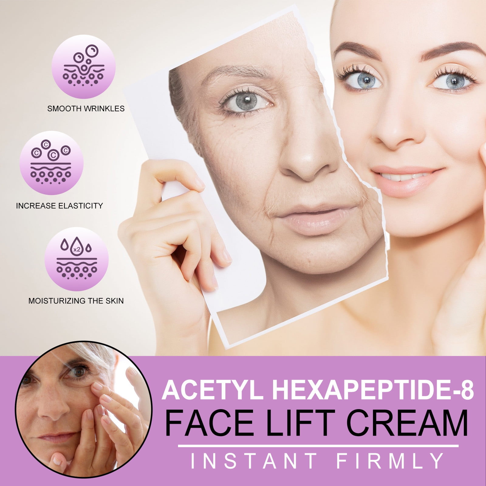 Teissuly Acetyl Hexapeptide-8 Instant Face Lift Cream 30g