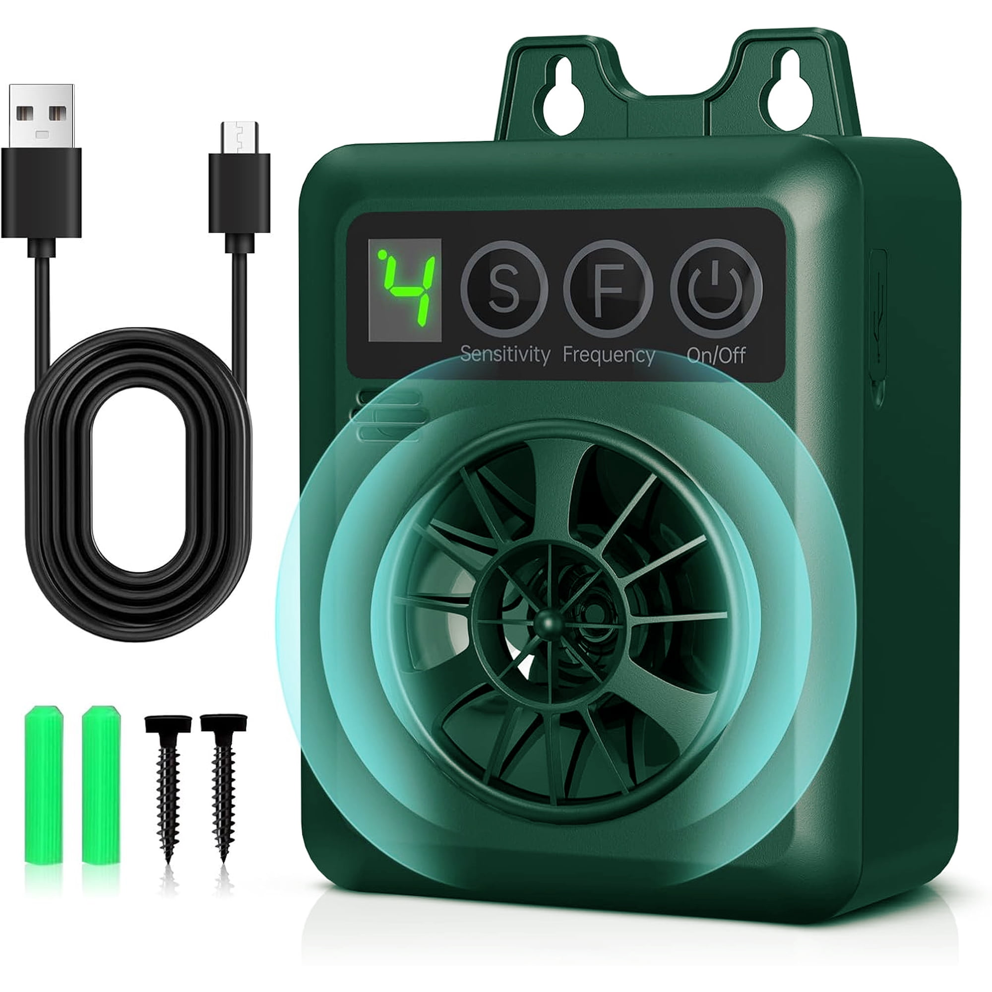 Anti Barking Device for Dogs, 50FT Rechargeable Ultrasonic Dog Bark Control Devices with 4 Modes Waterproof Bark Deterrent Box, Dog Barking Silencer Safe for Outdoor Indoor