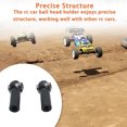 thumbnail image 3 of 2pcs Tie Rod End Component Link Joint Universal RC Car Positive Reverse Thread Ball Head Holder Upgrading Accessory Replace Part Black, 3 of 7