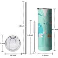 thumbnail image 5 of Nurse 20 Oz Skinny Tumbler with Lid and Straw - Double Wall Vacuum Coffee- Insulated Travel Coffee Mug, 5 of 5