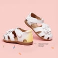 thumbnail image 5 of DREAM PAIRS Girls Closed Toe Flower Dress Sandals Summer Shoes for Toddler and Little Kids, 5 of 6