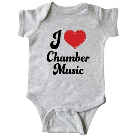 

Inktastic I Love Chamber Music Gift Baby Boy or Baby Girl Bodysuit