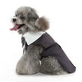 thumbnail image 4 of Camisa de boda para perros ropa formal para perros ligera fácil de poner y quitar traje de pajarita de poliéster para ocasiones especiales para perros ANGGREK Otros, 4 of 8