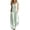 Green, variant on Womens Linen Jumpsuit Sleeveless Casual Wide Legs Rompers Baggy Button Down V Neck Summer Overalls with Pockets