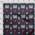 thumbnail image 2 of oneOone Cotton Poplin Fabric Paisley Ikat Print Fabric By The Yard 42 Inch Wide, 2 of 4