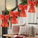 thumbnail image 5 of Colgante de Lazo Navideño con Lentejuelas | Pack de 2 Adornos Navideños 3D para Árbol y Escena | 30X20X5Cm Plata Oro Rojo Verde | Costuras Reforzadas para Manualidades Del Hogar y Fiestas, 5 of 6