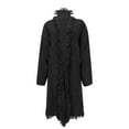 thumbnail image 3 of Lovskoo Cardigan Sweaters for Women Open Front Long Sleeve Tassels Loose Knitted Trendy Coat Oversized Winter Outerwear Tops Black, 3 of 4