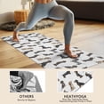thumbnail image 4 of 70x26 Inch Yoga Towel, Sweat Absorbent Non-Slip Mat for Hot Yoga, Pilates & Fitness,Dachshund Variety White Pattern, 4 of 5