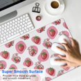 thumbnail image 4 of Long Mouse Pads for Desk,Pink Cow Strawberry Pattern Desk Mats on Top Of Desks, Desk Mouse Pad Extra Large with 3mm Non-Slip Base and Stitched Edge for Gaming,Office,Work,Home 31.5"x15.7", 4 of 6