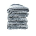 thumbnail image 4 of HR Premium Soft Silver Color Plush Blanket  Luxurious Velvet Fleece Throw Perfect for Sofa, Bed & Travel  Warm, Cozy & Ideal for All Seasons Comfort & Elegance in Home Decor, 4 of 6