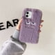 thumbnail image 1 of Bonita funda de piel de felpa de monstruo de dibujos animados para iphone, 11, 12, 13 Pro Max, 7, 8 Plus, X, XS, Max, XR, cálida, suave, a prueba de golpes, invierno Fivean unisex, 1 of 2