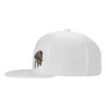 thumbnail image 3 of ZICANCN Colorful Feathers Native American Baseball Caps, Trucker Hats for Men And Women, Adjustable Breathable Flat Caps, White, 3 of 8
