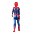 thumbnail image 4 of Spider Hero Full Body Jumpsuit Costume, Boys 3D Print Stretch Bodysuit with Head Mask, Halloween Cosplay Outfit for Stage Performance Theme Party, 4 of 4