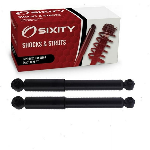 2 pc Sixity Rear Shock Absorbers compatible with Chevrolet HHR 2006-2011
