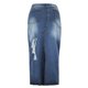 thumbnail image 3 of Gibobby faldas para mujer corta Falda de mezclilla de estilo urbano desgastada de cintura alta para mujer a la moda(Azul， L), 3 of 5