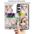 thumbnail image 3 of Ebizware for Samsung Galaxy S24 Phone Case, Magnetic Leather Wallet Case with Credit Card Cash Slots Holder for Women Men Folio Flip Kickstand Cover for Galaxy S24 [Marble], 3 of 9
