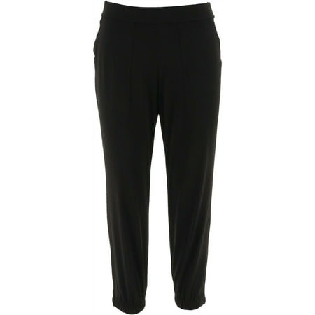 Lisa Rinna Collection Banded Bottom Knit Crop Pants A287831