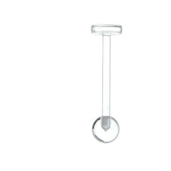 Tongue Barbell Retainer 14G, Hypoallergenic Tongue Ring 9/16" (14mm)