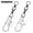 Silver 1-50pcs, variant on 100pcs Fishing Connector 1-12# Stainless Steel Pin Figure 8 Ring Swivel Tackle