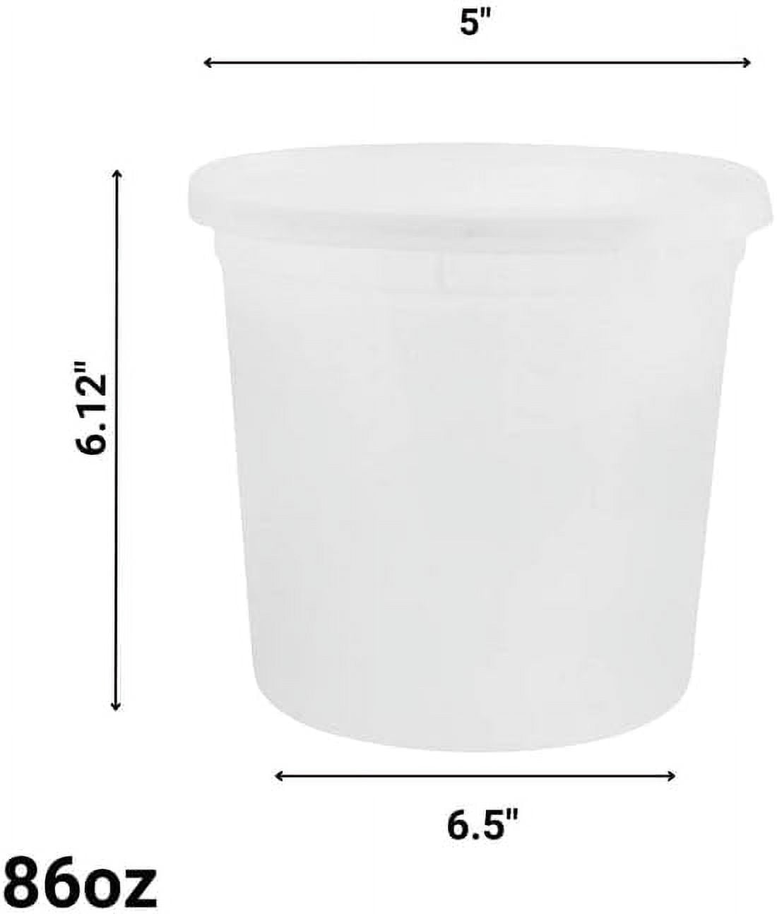 Heavy Duty Deli Containers with Lids | Airtight Food Storage Containers | Clear Kitchen Organizing Leak Proof, BPA-free 86 oz, Heavy Duty | 20CT
