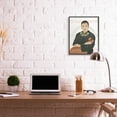 thumbnail image 2 of Stupell Industries Judge Ginsburg With Gavel Over Abstract Pattern Novelty Painting Black Framed Art Print Wall Art, 24 x 30, 2 of 7