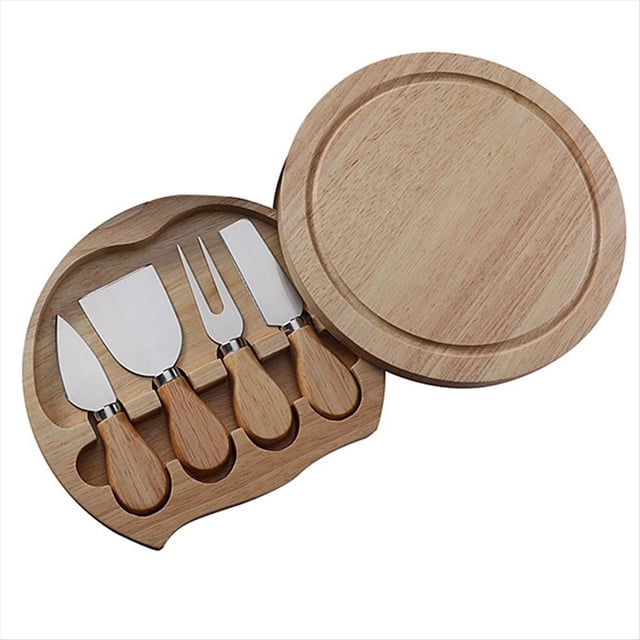 Cuchillo para Queso, Pala de Acero Inoxidable, Herramienta para Queso, Cubiertos, Juego de Cuchillos para Queso, Caja de Regalo, Herramienta de Cocina Plateada