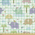 thumbnail image 2 of Ambesonne Animal Fabric by the Yard Upholstery, Jungle Animal, 1 Yard, Multicolor, 2 of 5