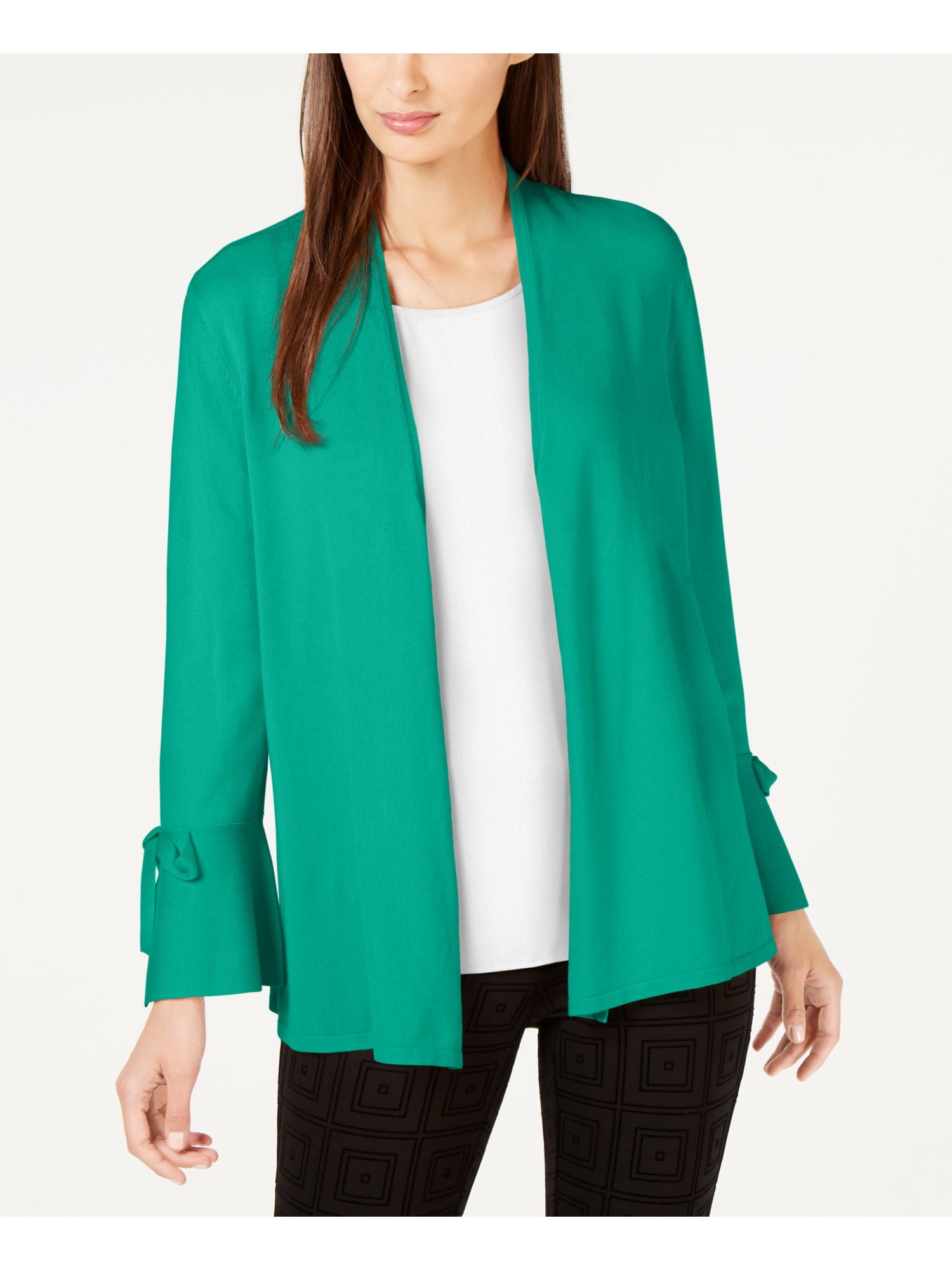 MSRP $25 Maison Jules Long Open-Front Jersey Cardigan Sweater Size Medium