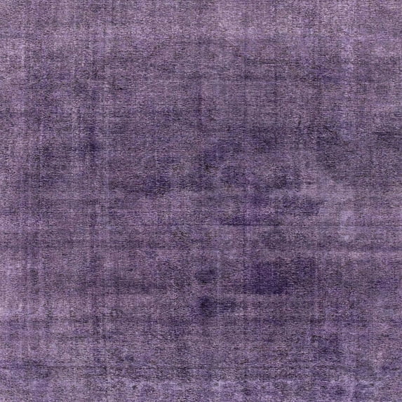 Ahgly Company Indoor Square Abstract Purple Abstract Area Rugs, 8' Square