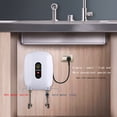 thumbnail image 1 of Calentador de agua instantáneo sin tanque de 3000 W y 110 V, sistema termostático de calefacción para el hogar, la cocina y el baño (blanco)., 1 of 8