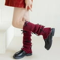 thumbnail image 3 of FAWUUDO Winter Warm Leg Warmers for Girls Fall Knitted Legwarmers Cute Soft Socks Accessories, 3 of 4