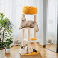 thumbnail image 2 of MEWOOFUN Egg-Shaped Cat Tree - Multi-Level Play Tower with Sisal Scratching Posts, Cozy Removable Bed & Space-Saving Design for Cats, 2 of 7