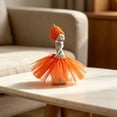 thumbnail image 6 of Desk Goose Outfits 7 Inches, Summer Desktop Duck Clothes Accessories, Mini Spring Goose Knitting Hat Tutu Dress and Shoes, for Desk Goose Statue Decor, 6 of 9