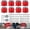 Red, variant on YIUIY Body Mount Bushing Kit Compatible with Ford F250 F350 Super Duty 2008-2016 2WD 4WD Polyurethane Body Cab Mounts Steel Sleeves Hardware Black