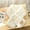 White, variant on Mwjwdo Women’s Faux Fur Cross Neck Wrap Cute Cartoon Bear Trim Soft Thick Plush Weave For Student Commute Beige
