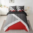thumbnail image 2 of YST, Patchwork Geometric, Comforter Set, Rustic Farmhouse, 7-Piece, Geometry Triangle, Queen, 2 of 5