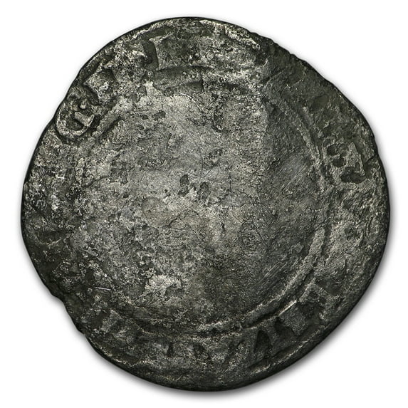 1569 Great Britain Silver 6 Pence of Elizabeth I AG (Bent)