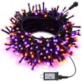 thumbnail image 1 of Orange Purple Halloween Lights 100FT 300 LED String Lights 8 Modes Timer Function Plug-in Halloween Twinkle Lights Connectable Waterproof Indoor Outdoor for Home Garden  Holiday Decor, 1 of 14
