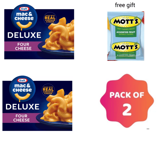 Kraft Deluxe Four Cheese Mac and Cheese Dinner - 14oz pack of 3
