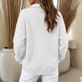 thumbnail image 6 of GUACER Long Sleeve Sweatshirts for Women Stand Collar Trendy Sport Loose Pullover Tops with Pockets, 6 of 9