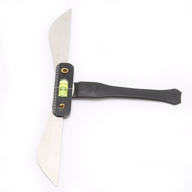 Eyebrow Ruler, Eyebrow Caliper Measuring Tool Eyebrow Shaper Stencil Stainless Steel Semi Permanent Eyebrow Makeup Template Ruler Tens Machine