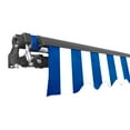 thumbnail image 5 of ALEKO 16' x 10' Retractable Motorized Black Frame Patio Awning, Blue and White Striped Color, 5 of 6