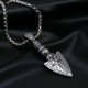 thumbnail image 2 of Mens Vintage Nordic Viking Valknut Pendant 316L Stainless Steel Viking Compass Necklace Pendant Biker Punk Jewelry Chain Gifts, 2 of 5