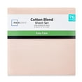 thumbnail image 3 of Mainstays 3-Piece 300 Thread Count Pink Blush Cotton Blend Percale Bed Sheet Set, Twin XL, 3 of 9
