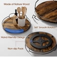 thumbnail image 4 of Organizador de Cocina Lazy Susan Giratorio, Plato Giratorio de Madera para Gabinete, Mesa, Cocina, Despensa, Mostrador de Baño, Especiero Giratorio, Centro de Mesa (1 Nivel), 4 of 4