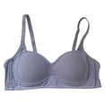 thumbnail image 1 of Underwear Thin Breathable Removable Double Shoulder Straps After Three Of Buckle Gathered Without Ring Bust Type Bra, 1 of 6