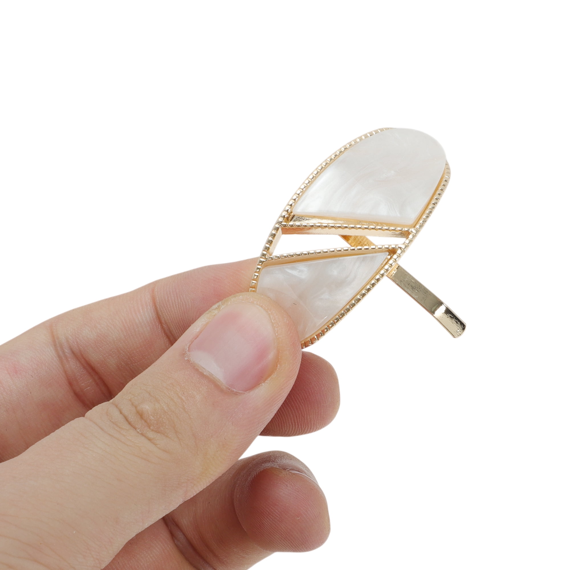 Unique Bargains Stylish Hollow Out Ponytail Buckle Hair Clip for Women 1 Pc Beige