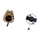 thumbnail image 5 of Reloj de pared decorativo con forma de gato, colgante de madera, moderno, con péndulo acrílico y forma de pájaro. Ideal para sala de estar, dormitorio, 5 of 8