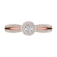 thumbnail image 3 of 14K Rose Gold Halo Diamond Infinity Love Solitaire Engagement Ring (0.40 Carat) (Ring Size 8.5) (I1-I2 Clarity), 3 of 4