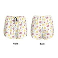 thumbnail image 3 of Rateoe Tropical Fruit Printed 2 in 1 Women's Workout Shorts for Athletic Gym Running Shorts with Phone Pockets-Small, 3 of 7